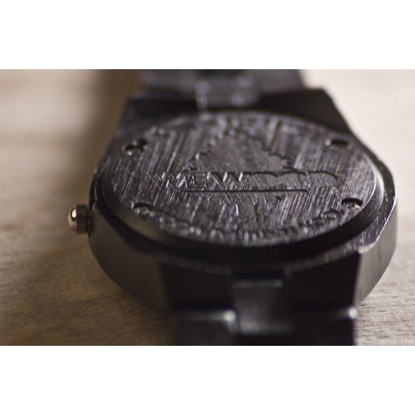 Dámské dřevěné hodinky Odyssey Black-image-3