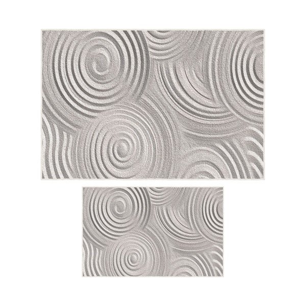 Светлосиви килими за баня в комплект 2 бр. 60x100 cm – Foutastic