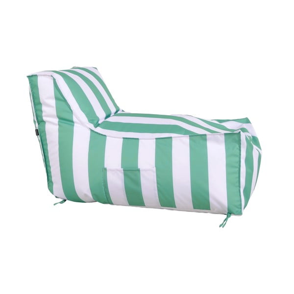 Градински чувал за сядане в бял и зелен цвят – Bonami Essentials