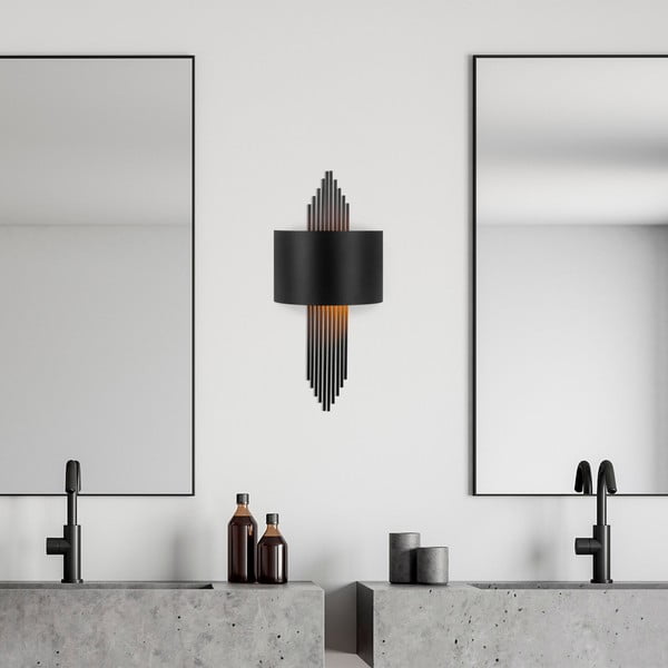 Черна стенна лампа Rayi – Opviq lights-image-2