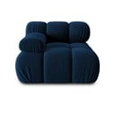 Модул за диван от синьо кадифе (ляв ъгъл) Bellis - Micadoni Home