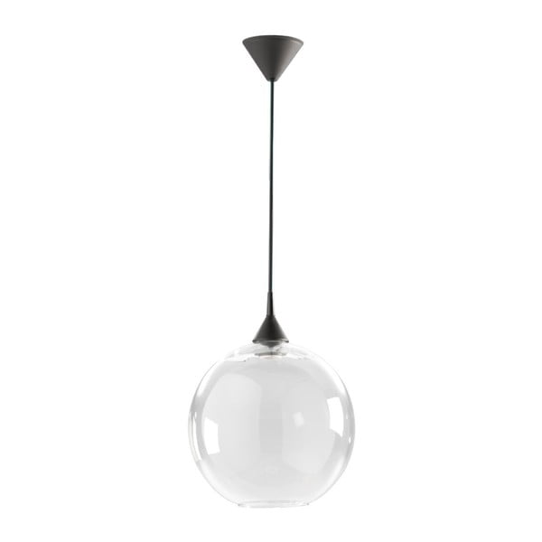 Бяла висяща лампа, изработена от рециклирано стъкло, ø 33 cm - Really Nice Things
