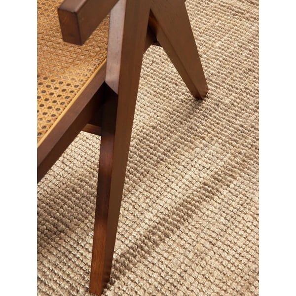 Кремав кръгъл килим от юта ø 200 cm Bouclé Jaipur – Hanse Home-image-4