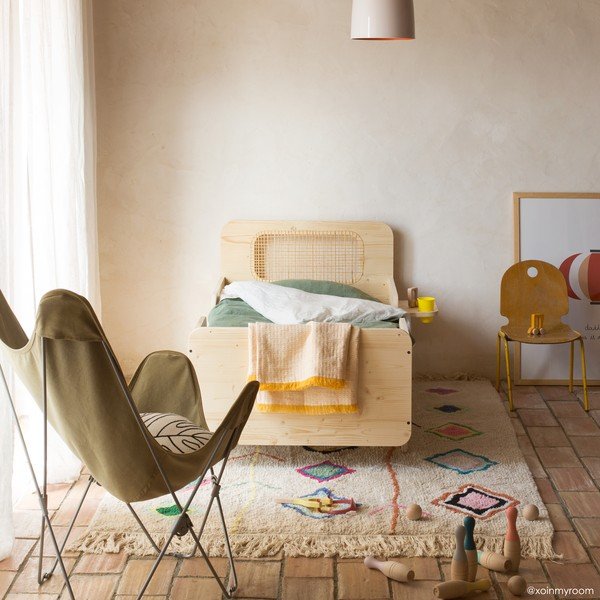 Кремав ръчно изработен памучен килим подходящ за пране 140x200 cm Kaarol – Lorena Canals-image-4