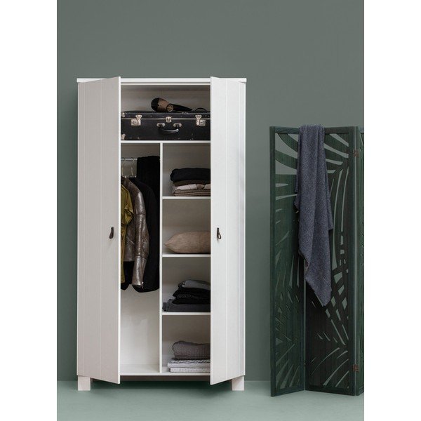 Гардероб от бял бор 111x202 cm Ties - WOOOD-image-1