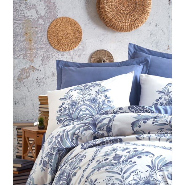 Bavlněné povlečení s prostěradlem Cotton Box Egina, 200 x 220 cm-image-1