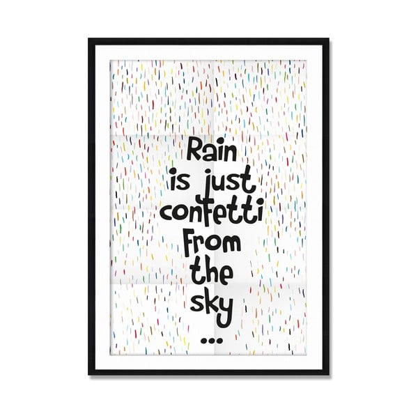 Zarámovaný obraz Rain Confetti, 50x70 cm
