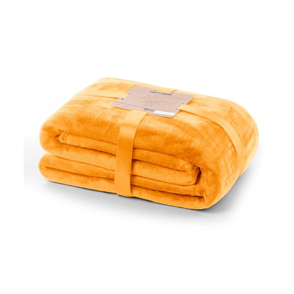 Оранжево одеяло от микрофибър , 160 x 210 cm Mic - DecoKing