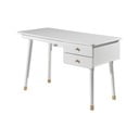 Бяла детска работна маса от борова дървесина Billy - Vipack