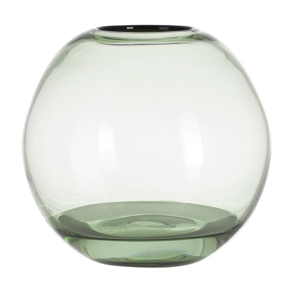 Зелена стъклена ваза Хедж, височина 18 cm - A Simple Mess