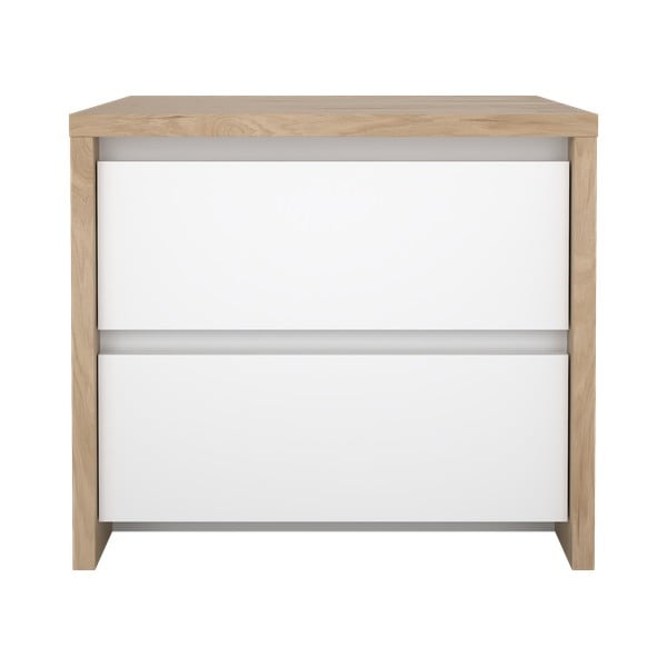 Нощно шкафче в бял и естествен цвят Next – Tvilum-image-3