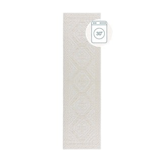 Кремава пътека от шенил подходяща за пране 60x240 cm Jaipur – Flair Rugs