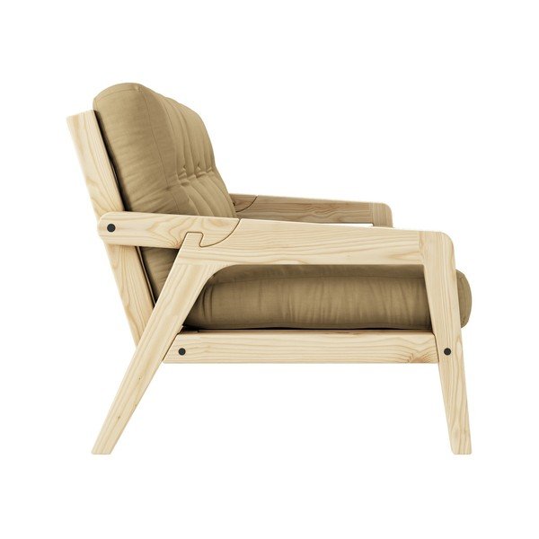 Кафяв/бежов разтегателен диван 204 cm Grab - Karup Design-image-4