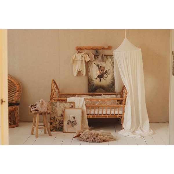 Бял памучен балдахин Cream - Moi Mili-image-4