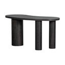 Тъмнокафява конзолна маса от декор от бор 70x150 cm Maan – WOOOD