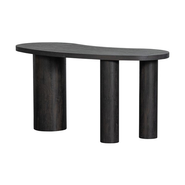 Тъмнокафява конзолна маса от декор от бор 70x150 cm Maan – WOOOD