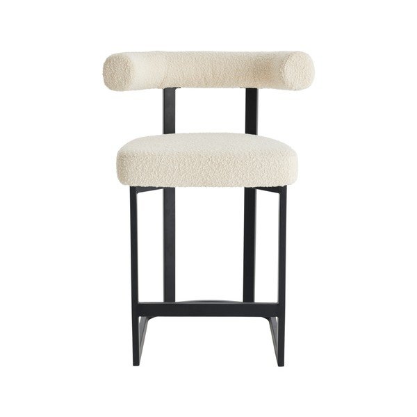 Черно-бял тапициран бар стол (височина на седалката 66 cm) Parie – Ellos Home-image-4