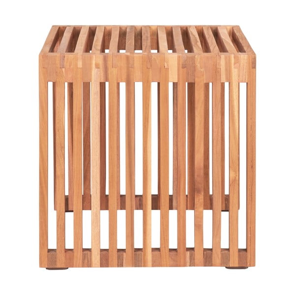 Странична маса от тиково дърво 40x40 cm Pego - House Nordic-image-4