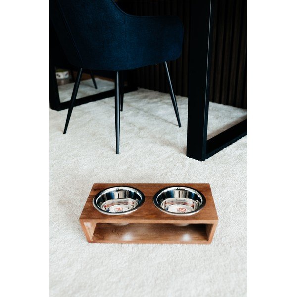 Дървен  комплект купички с основа за куче Dog Fantasy – Plaček Pet Products-image-2