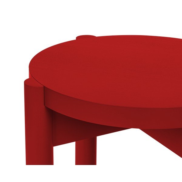 Червен  стол от масивен бук Hopp – noo.ma-image-3
