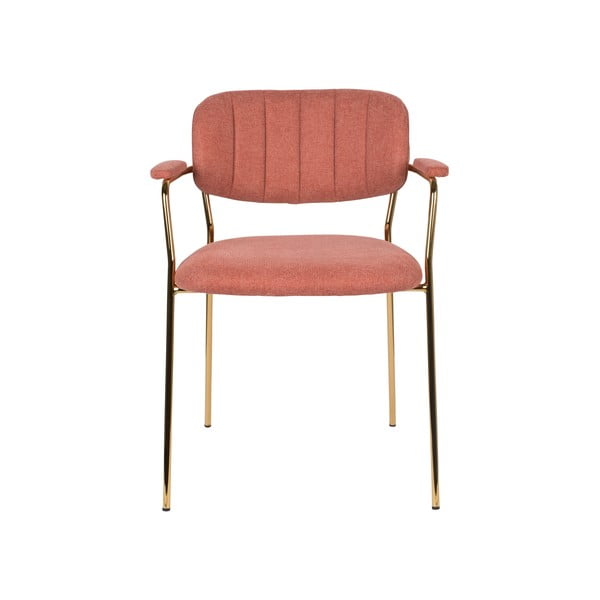 Розови трапезни столове в комплект от 2 Jolien - White Label-image-2