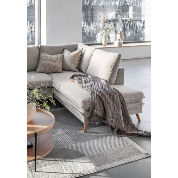 Бежов разтегателен ъглов диван (десен ъгъл) Charming Charlie – Miuform-image-4