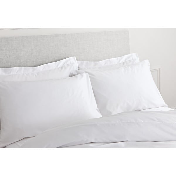 Бяло памучно спално бельо от сатен Classic, 200 x 200 cm - Bianca-image-2