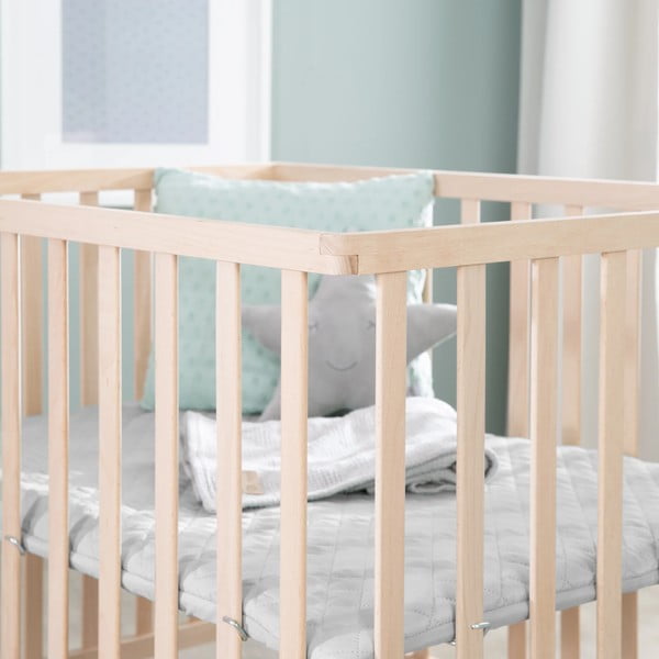 Сива кошара за игра от букова дървесина 75x100 cm Roba style - Roba-image-1