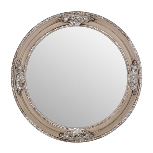 Огледало в дървена орнаментална рамка, ø 58 cm - Moycor