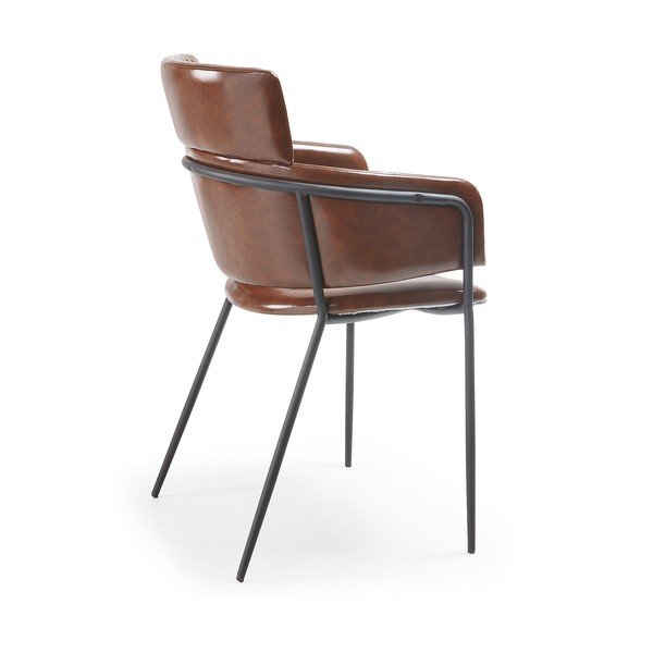 Sada 2 hnědých jídelních židlí La Forma Rhett-image-3