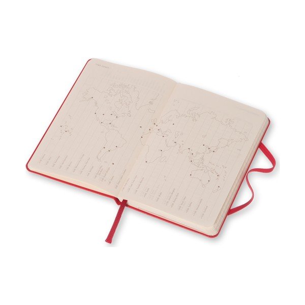 Červený týdenní diář Moleskine Hard, 18 měsíců, malý-image-4