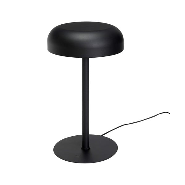 Черна LED затъмняваща се настолна лампа (височина 37 cm) Velo – Hübsch-image-3