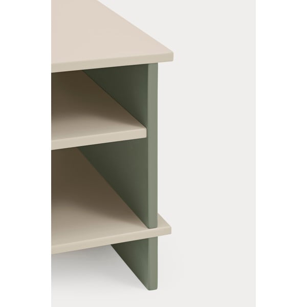 Зелено и кремаво нощно шкафче с рафтове Inari – Teulat-image-4
