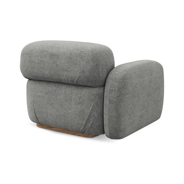 Сив модул за диван от букле (ляв ъгъл) Ailani – Makamii-image-3