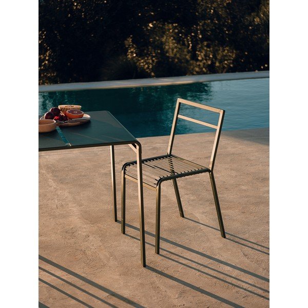 Зелен градински стол метален Oto – noo.ma-image-1