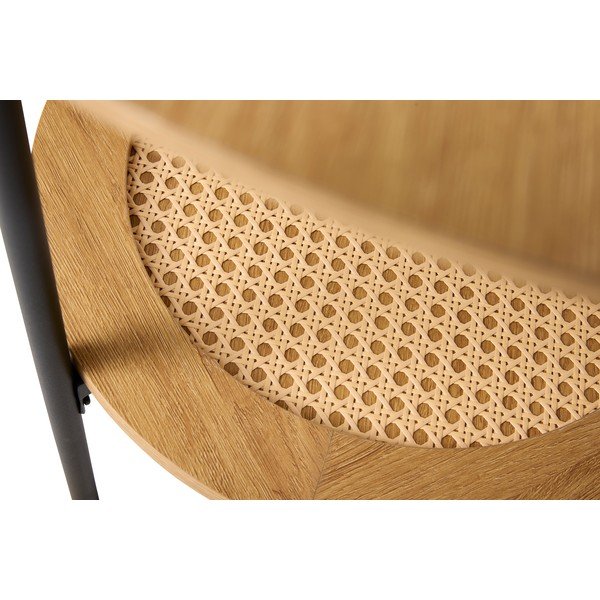 Кръгла странична масичка от декор от дъб  ø 50 cm Pensacola – Unique Furniture-image-2