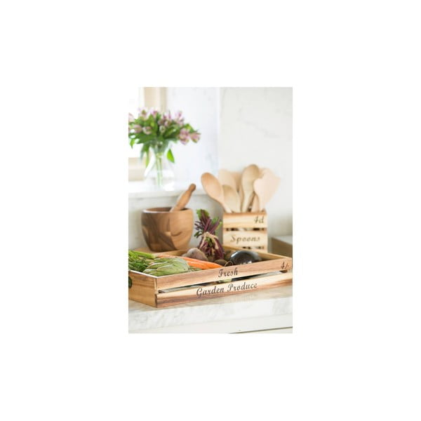 Дъска за рязане от акациево дърво , 35 x 20 cm Baroque - T&G Woodware-image-2