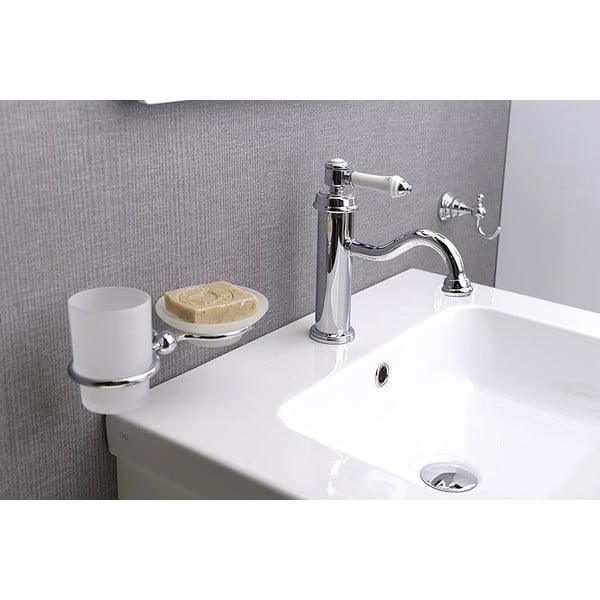 Стояща батерия за мивка в лъскаво-сребрист цвят Vienna – Sapho-image-3