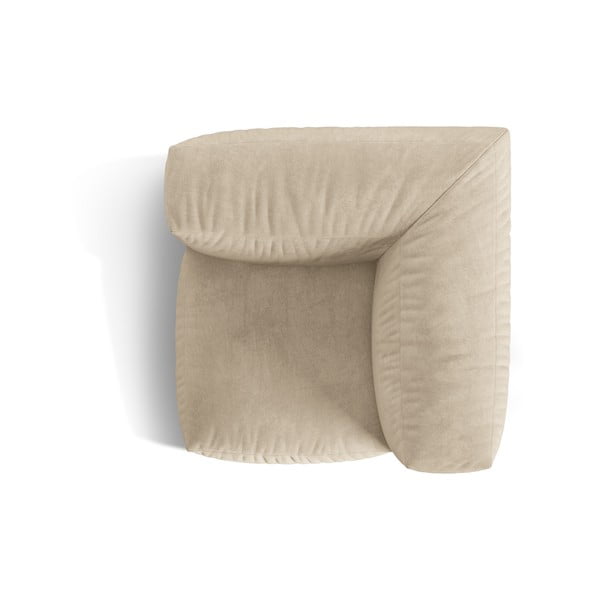 Бежов кадифен модул за диван (променлив) Martina – Micadoni -image-3