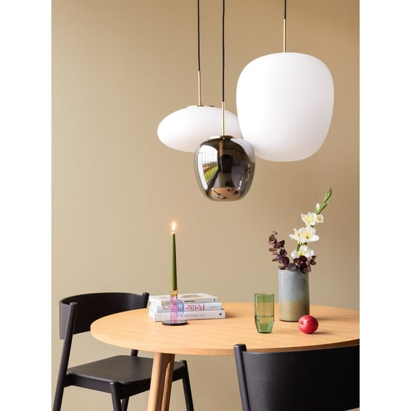 Кръгла трапезна маса от декор от дъб  естествена ø 115 cm Ground – Hübsch-image-2