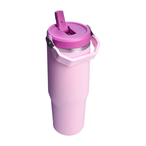 Розов термос от неръждаема стомана 890 ml IceFlow™ Flip Straw 2.0 Tumbler Cherry Blossom – Stanley-image-2