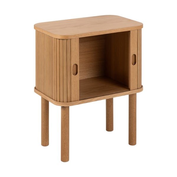 Нощно шкафче от дъб  в естествен цвят Langley – Actona-image-3