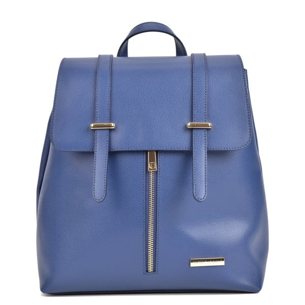 Modrý kožený batoh Sofia Cardoni Backon