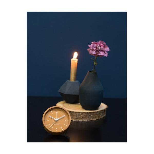 Будилник в карамелено кафяво, ø 9 см Tinge - Karlsson-image-1