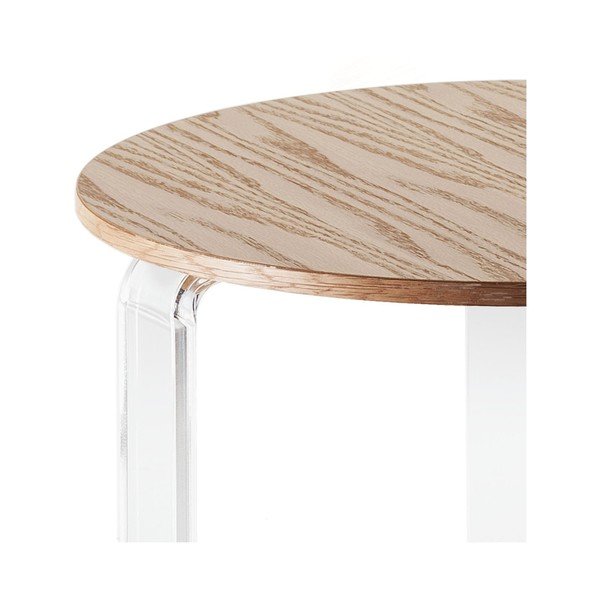 Dřevěný odkládací stolek Tomasucci Poole, ⌀ 48 cm-image-1