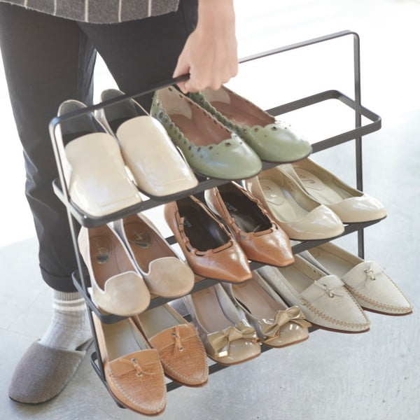 Черен метален стелаж за обувки Tower Shoe Rack – YAMAZAKI-image-4