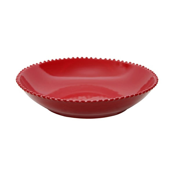 Купа за салата от рубиненочервен фаянс , ø 34,1 cm Pearlrubi - Costa Nova