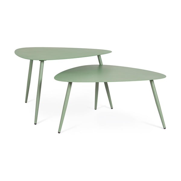 Стоманени градински масички за кафе в комплект 2 бр. 73,5x77,5 cm Yvonne – Bizzotto