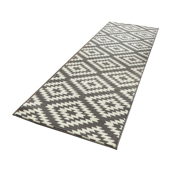 Сиво-бял мокет , 80 x 350 cm Basic Nordic - Hanse Home-image-2