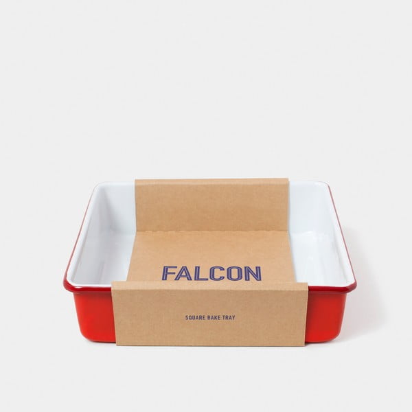 Червен емайлиран съд за печене - Falcon Enamelware